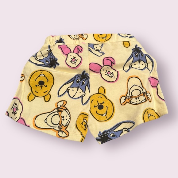 NWT Disney Baby Winnie The Pooh All Over Print Summer Outfit Size 3-6 Months - Picture 9 of 10